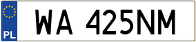 Trailer License Plate